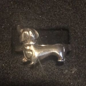 Sterling 925 silver Dashhound ring size 8